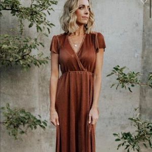 Baltic Born Athena Dress in color bronze